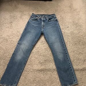 Levi's 501 Women's Straight Leg Blue Jeans